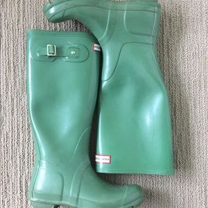 Hunters Boots - Tall, 7F, Green